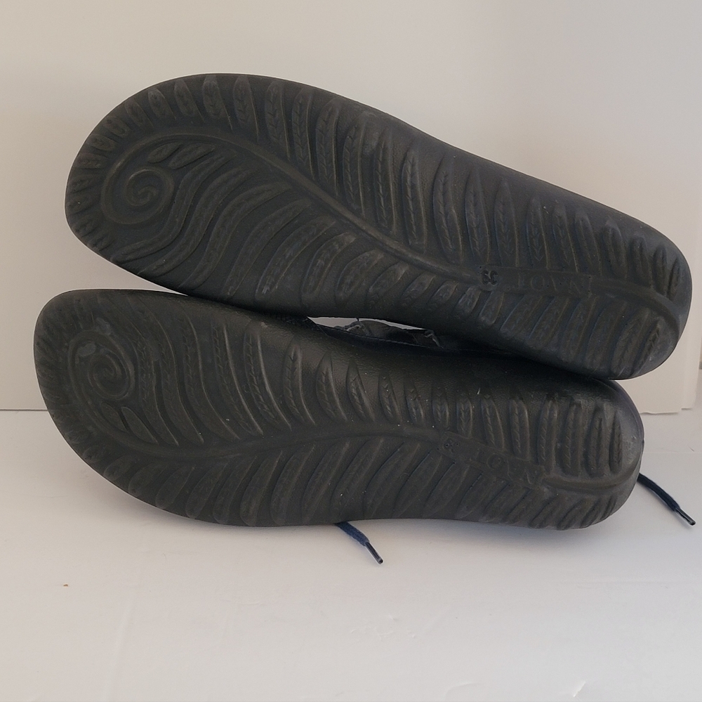 NAOT Kata Leather Lace-Up Comfort Shoes Sandal Navy Blue size 39 US 8 - Picture 4 of 5